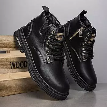 48 large size for autumn men s shoes 2025 new men s Martin boots heightening and comfortable casual shoes trendy and cool 39