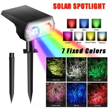 48 LED Solar Powered Lawn Light Waterproof Landscape Lights Adjustable Wall Lamp for Garden Countyard Decoration Spotlights