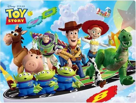 48 Piece 3D Magic Jigsaw Puzzle Toy Story Jump Toys Out! [Lenticular]