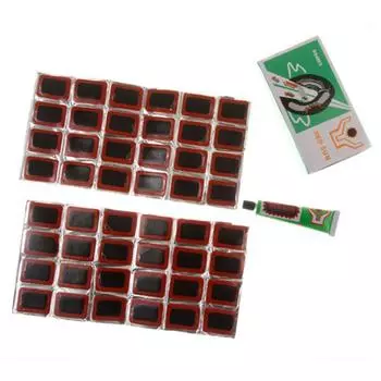 48 шт. 25 мм резиновая заплата для велосипедных шин, набор инструментов для ремонта велосипедных шин, заплата для прокола внутренней трубки велосипедной шины