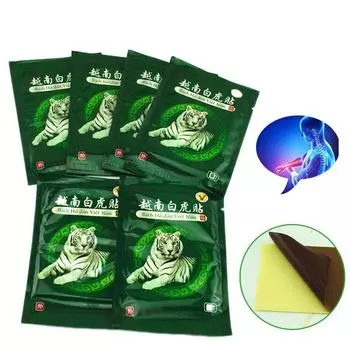 48 шт./6 пакетов, вьетнамский бальзам с белым тигром, массажные кремы, меридианы, массажер для шеи, тела, шейный пластырь от боли 48pcs-6bags