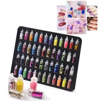 48 шт./компл. 3D-наклейки-наклейки, украшение «сделай сам», штамповка, маникюр Multicolor