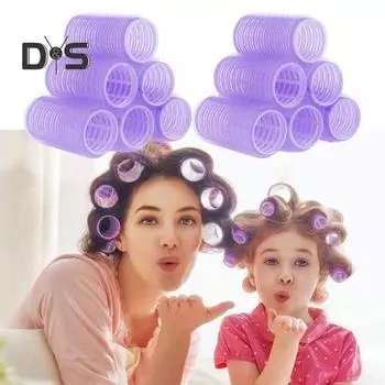 48 шт./компл. бигуди для волос с заколками 25/36/45/60 мм длинные средние короткие волосы челка бигуди DIY женские без нагрева укладка волос завивка инструменты чёрный