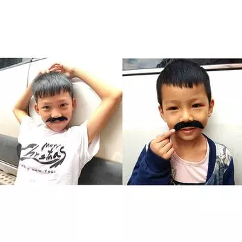 48 шт костюм усы пиратская вечеринка Хэллоуин косплей поддельная борода праздничные атрибуты 48PCS