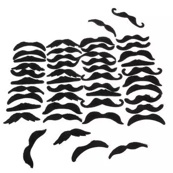 48 шт костюм усы пиратская вечеринка Хэллоуин косплей поддельная борода праздничные атрибуты