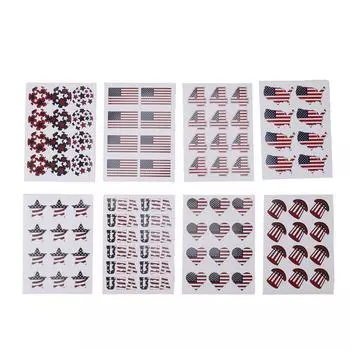 48 шт. наклеек 4 июля патриотический флаг США День независимости украшение скрапбукинг часть