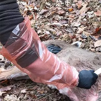 48 шт одноразовые перчатки для разделки туш, длинные и короткие перчатки для потрошения, набор для охоты