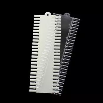 48 шт. Прямоугольная прозрачная натуральная палитра для дизайна ногтей DIY УФ-лак для ногтей Beauy False Nail Tip Practice Tool для маникюра