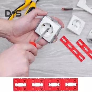 48 шт., распорки для розеток, электрический настенный выключатель, пластиковые прокладки, удлинители розеток, штабелируемые розетки, прокладки 48pcs