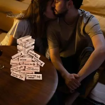 48 шт супер непослушные строительные блоки романтический подарок для вечеринки для взрослых Валентина кувыркающаяся башня штабелируемые блоки игра