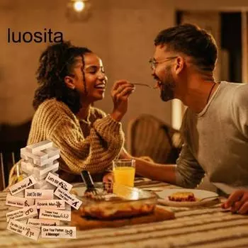 48 шт супер непослушных строительных блоков, романтический подарок для взрослых, кувыркающаяся башня на день Святого Валентина, игра с штабелированием блоков