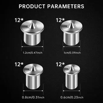 48 шт. сверл для дюбелей из углеродистой стали, центральные точки, штифт 6/8/10/12 мм, маркер для дерева, древесина, центральное отверстие, набор для размещения шипов 48PCS