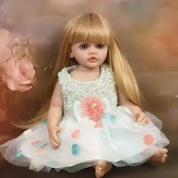 48 см маленький размер Reborn Baby Girl Doll Betty с полным силиконовым телом, кукла для новорожденных может принимать душ, настоящая принцесса, регенерированные куклы для детей, подарок 48cm