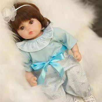 48 см мягкая силиконовая кукла-реборн, живая новорожденная принцесса, малышка, милая игрушка в домике для игр, подарок на день рождения для девочки 48cm