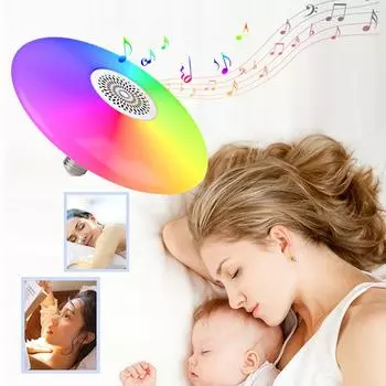 48 Вт/28 Вт/18 Вт E27 светодиодный потолочный светильник с динамиком Bluetooth с регулируемой яркостью современная музыкальная лампа с пультом дистанционного управления для домашней вечеринки S