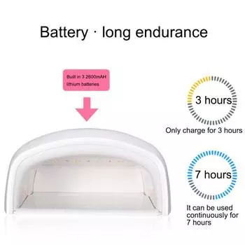 48 Вт Двойной Свет Беспроводной Светодиодный УФ-светильник для ногтей Синхронизированный Маникюрный Фототерапевтический Аппарат