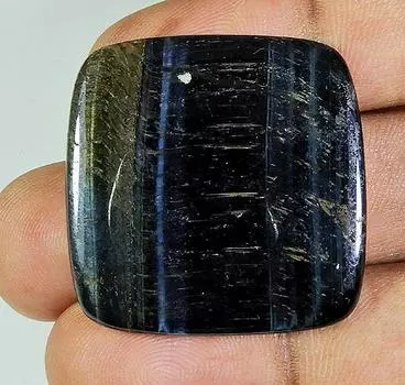 48Cts. Natural Blue Fire Pitersite Tiger Eye Octagon Gemstone 31X31X04MM PP-737
