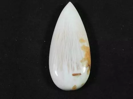 48Cts. Розовый сколоцит груша лечебный кристалл кабошон россыпью драгоценный камень 21X46X7MM SK-2469