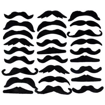 48pcs Funny Mustache Wedding Birthday Party Photobooth Props Kids Pirate Party Costume Cosplay Fake Beard Halloween Decoration