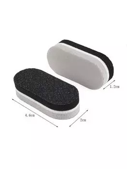 48pcs Mini Dual-Sided Elliptical Sponge Nail File, Smooth and Shine for Perfect Nails синий