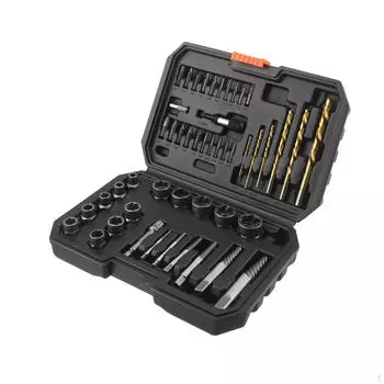 48x набор для извлечения болтов, съемник, удобная головка с футляром, простая в использовании, гайка