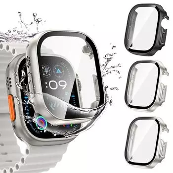 49 мм чехол для Apple Watch Ultra Защитные аксессуары для экрана ПК Противоударный бампер + закаленное стекло Чехол для iwatch Series Ultra 2 1 49mm Ultra 1 2 прозрачный