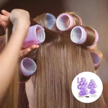 49 шт./компл. бигуди для волос с заколками для волос, расческа 4 размера, длинные, средние, короткие, щипцы для завивки волос, сделай сам, для женщин, без нагрева, инструменты для укладки волос, щипцы для завивки, подарок на день рождения чёрный