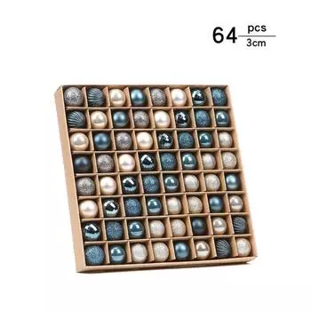 49 шт., рождественские шары, подвески для елки, 3 см, рождественские украшения на Новый год, украшение дома Navidad