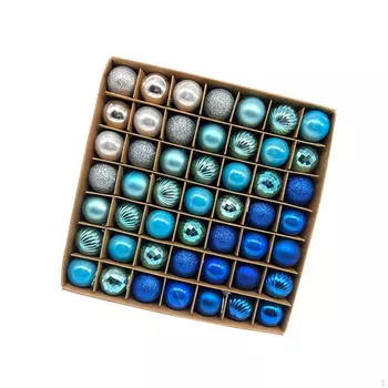 49 шт. Рождественские шары, подвески на елку, креативные рождественские украшения, поделки, подвешивание для Black White