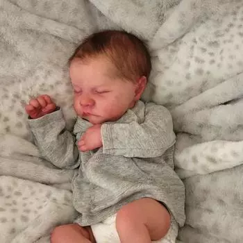49 см кукла-реборн Levi 3D окрашенная кожа новорожденная кукла реалистичная 19 дюймов реалистичная имплантированная кукла-младенец игрушка для девочки и мальчика подарок на день рождения Рождество Cloth Body Doll