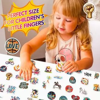 49 Stickers with Paris Games Theme Suitable for Laptops, Mobile Phones, Water Bottles, Luggage, Durable Sticker Combination