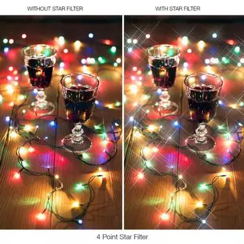 49мм 52мм 55мм 58мм 62мм 67мм 77мм Star Line Звездный фильтр 4 6 8 Piont Фильтры камеры для DSLR Замена фильтра камеры 49MM