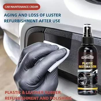 4,05 унции Автомобильное пластиковое ремонтное покрытие, кристаллическое покрытие, восковая панель, средство для ремонта автомобильного внутреннего покрытия