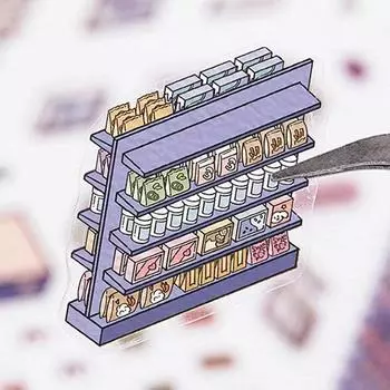 4.0 Волшебные тематические забавные наклейки своими руками Сцена Создайте свои собственные мини-наклейки для комнаты для украшения в стиле скрапбукинга 1 Set