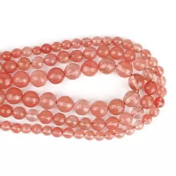 4-10 мм/38-93 шт. Натуральные круглые арбузные красные граненые каменные бусины для изготовления ювелирных изделий своими руками 4mm 93pcs