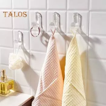 4/10 шт. крючки для одежды, водонепроницаемые крючки для хранения шляп, многофункциональные удобные самоклеящиеся настенные крючки для хранения предметов домашнего обихода 4pcs