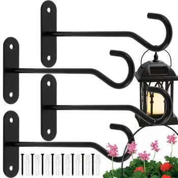 4/10 шт. настенный держатель для цветочного горшка, европейская винтажная железная художественная подставка для цветов, садовое украшение, настенный кронштейн для корзины