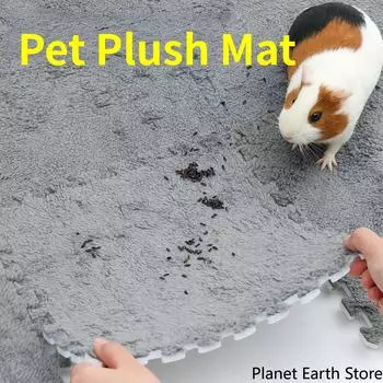 4/10 шт., подкладка для клетки кролика, морской свинки, мелкие предметы для домашних животных, нескользящий коврик для мочи, подстилка для хомяков, мягкий теплый коврик для сна кролика 4Pcs белый