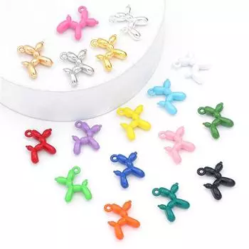 4-10 шт. подвески из сплава с каплями масла и эмали, разноцветные подвески в виде щенка для изготовления ювелирных изделий своими руками, ожерелья, браслета, серег, поделок 4pcs золотой