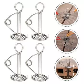 4/10 шт., уличные колья, веревка для палатки, пружинные пряжки, высокопрочные, нержавеющие, портативные, натяжитель веревки для палатки, гвозди для палатки 4pcs