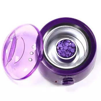 4/10 шт. воск для удаления волос в зернах, фиолетовая чаша для плавления воска в форме сердца из алюминиевой фольги 4Pcs