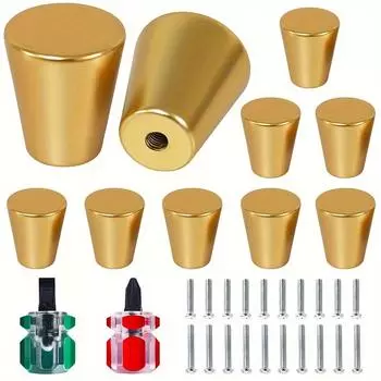 4/10 шт. золотые ручки для шкафа, цилиндрические ручки, фурнитура, ручки небольшого диаметра для ручек шкафа и ящика, ручки для выдвижных ящиков комода 4pcs