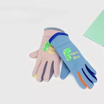 4-10Y Kids Gloves Winter Full Finger Gloves Waterproof Soft Children Mittens Boys Girls Gloves Thick Keep Warm Ski Glove 4-10Y розовый