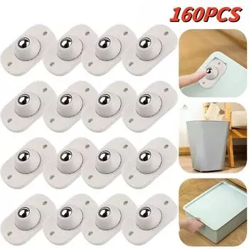 4-120 шт. Самоклеящиеся ролики для мебели, универсальный шкив, вращающиеся колеса, поворотные ролики, ролики для шкафа для скейта