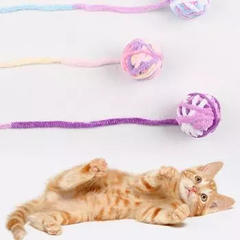 4/12/32 шт., игрушки для домашних котят, цветные шарики, дразнящие игрушки для кошек, саморазвлекательные жевательные игрушки для кошек, интерактивные игрушки для домашних животных, товары для животных