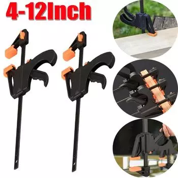 4-12 -дюймовый столярный рабочий брусок Mini F Clamp Clip Set столярный зажим жесткий быстросъемный зажим с храповым механизмом DIY плотницкий ручной инструмент 4 inches
