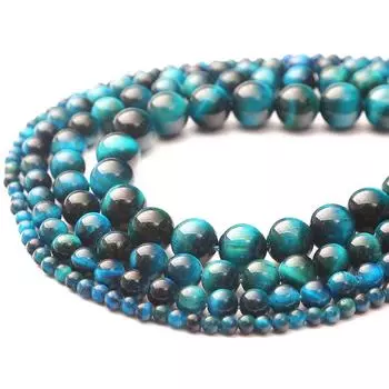 4-12 мм/32-89 шт. Натуральные круглые бусины из королевского синего янтаря с камнем для изготовления ювелирных изделий своими руками 4mm 89pcs