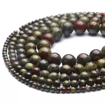4-12 мм/32-93 шт. Натуральные круглые бусины из яшмы с кровью дракона для изготовления ювелирных изделий своими руками 4mm 93pcs