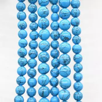 4-12 мм синий бирюзовый натуральный камень круглые свободные бусины из драгоценных камней свободные бусины для ювелирных изделий браслеты аксессуары для изготовления сделай сам Dia 4mm