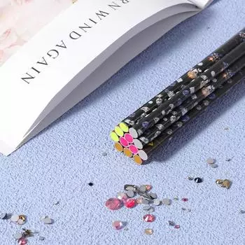 4/12 шт. алмазная живопись точечные сверла ручки стразы драгоценные камни выбор кристалл воск карандаш для ногтей ручка для точек DIY алмазный аксессуар